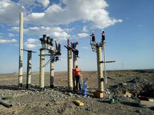 35KV斷路器 35KV計量箱 隔離開關 避雷器安裝案例